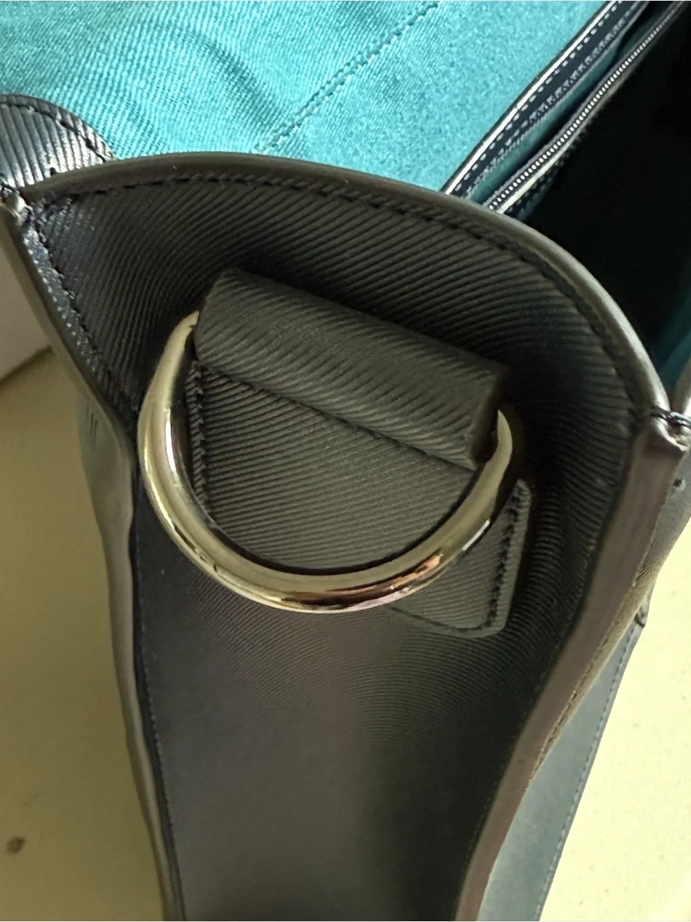 Ted Baker London gray Briefcase Laptop Messenger Bag Satchel retai $449 New